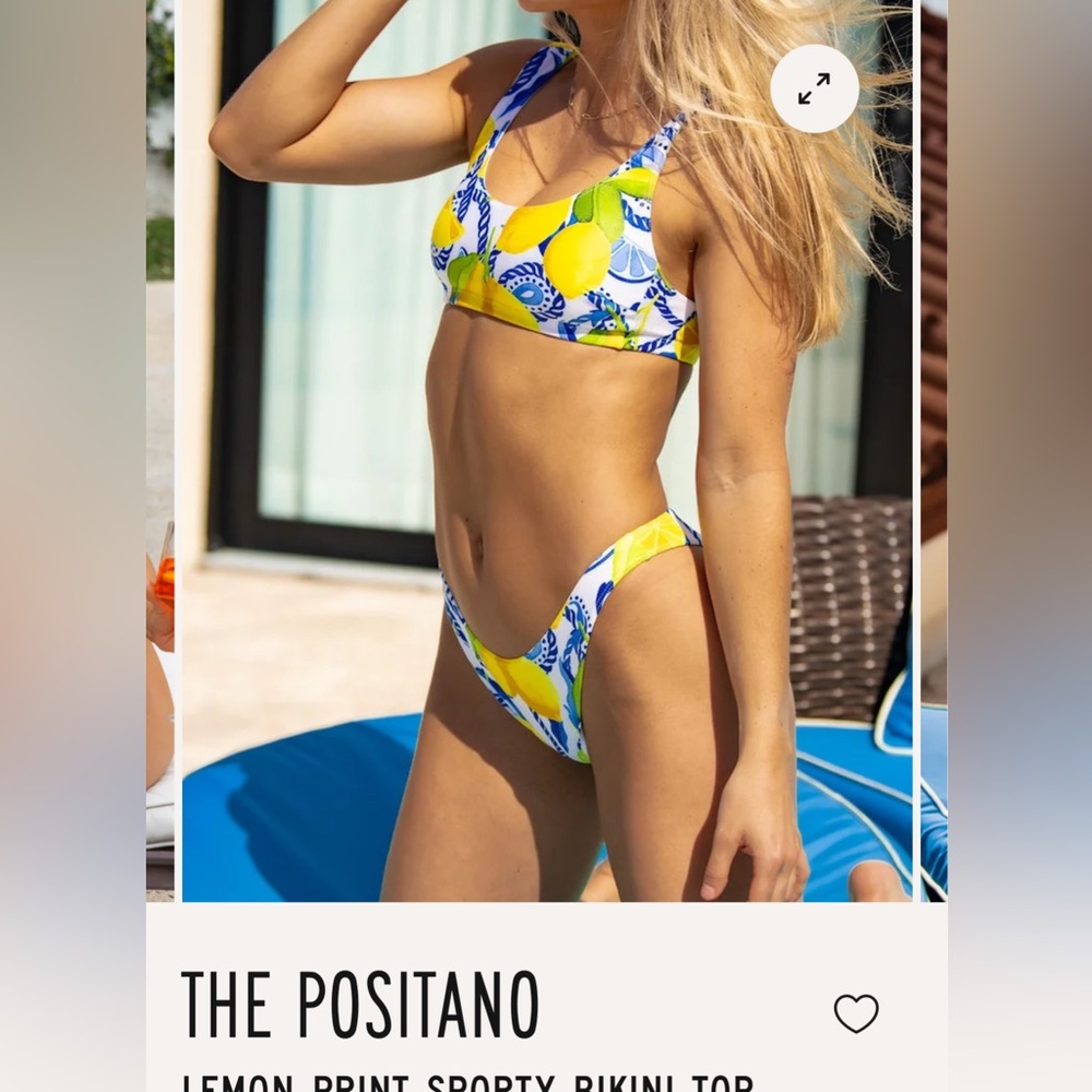 Kenny Flowers Lemon Print Bikini